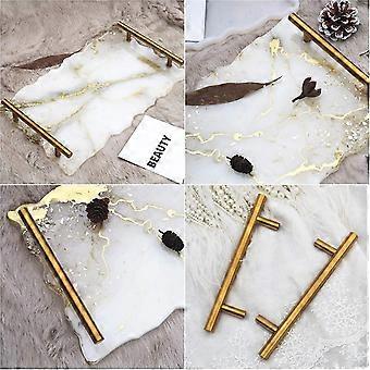 4 Pcs Silicone Plateau Poignée Résine Moules Resine Epoxy Moule Plateau