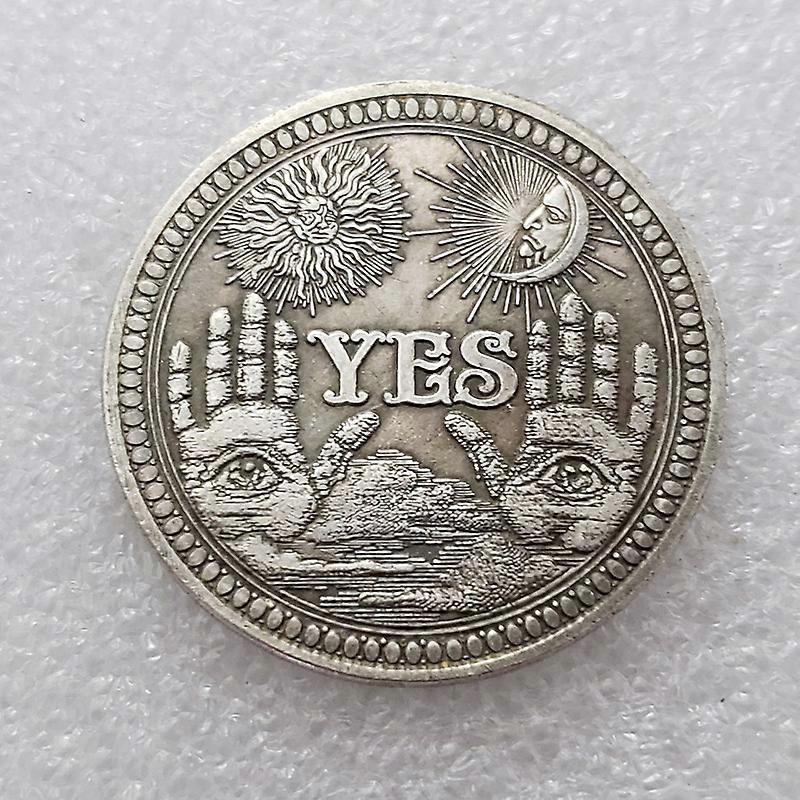 10 حزمة نعم لا تحدي عملة صانع القرار عملة اللطف عملات جامع ميدالية تذكار عرافة فليب عملة معدنية محظوظة ، مدرسة عطلة