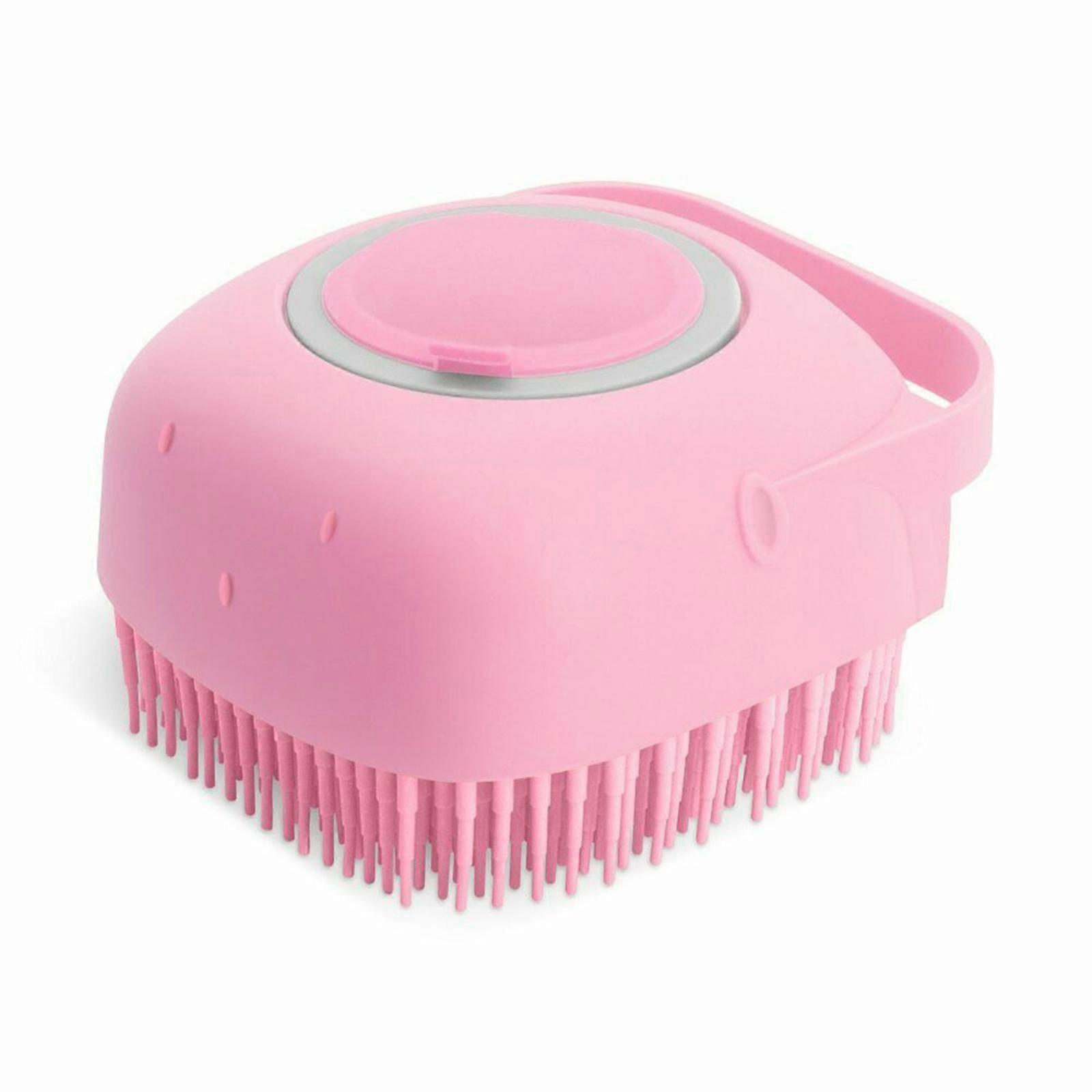 Silicone Massage Brush for Pets - Portable and Soft Bristles for a Comfortable Bathing Experience