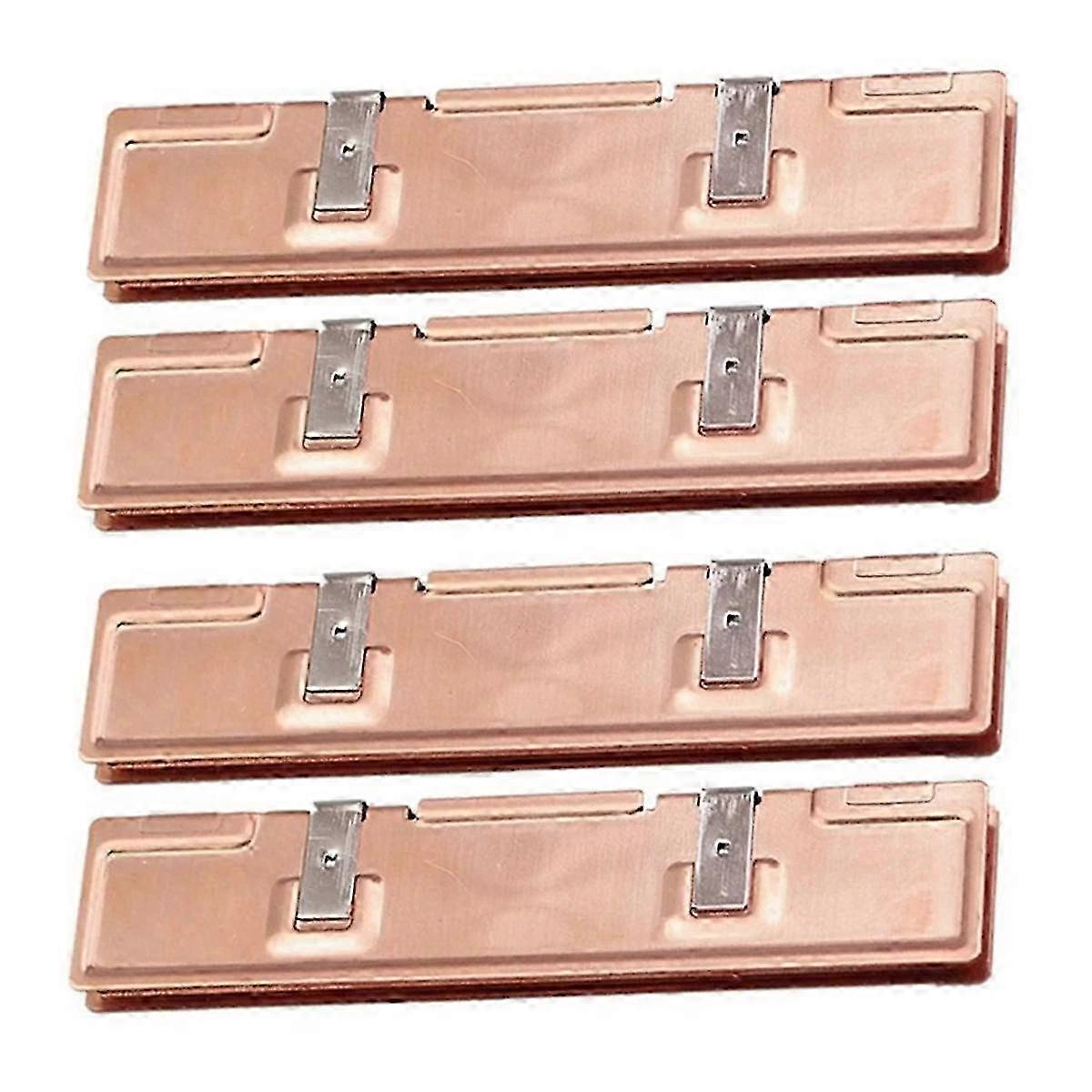 4 stk Pure Copper Ram kjøleribbe radiator for RAM-minnekjøler kjøler kjøleribbe stasjonær minneradiator DDR2 DDR3 DDR4