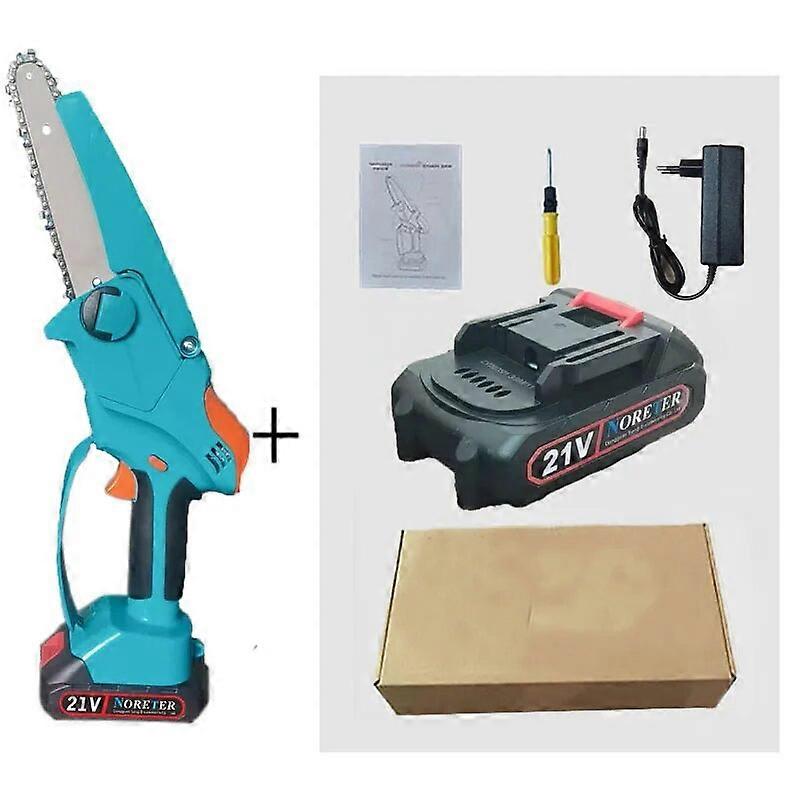 Mini Chain Saw Orchard Chopping Tree Pruning Branch Household Logging Rechargeable Lithium Battery Chain Saw Power Tools