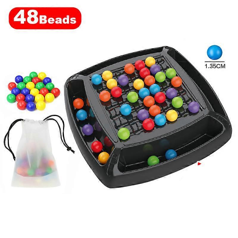 Rainbow Ball Matching Toys Colorful Fun Puzzle Chess Board Game With 408pcs Colored Beads Intelligent Brain Game Educational Toy