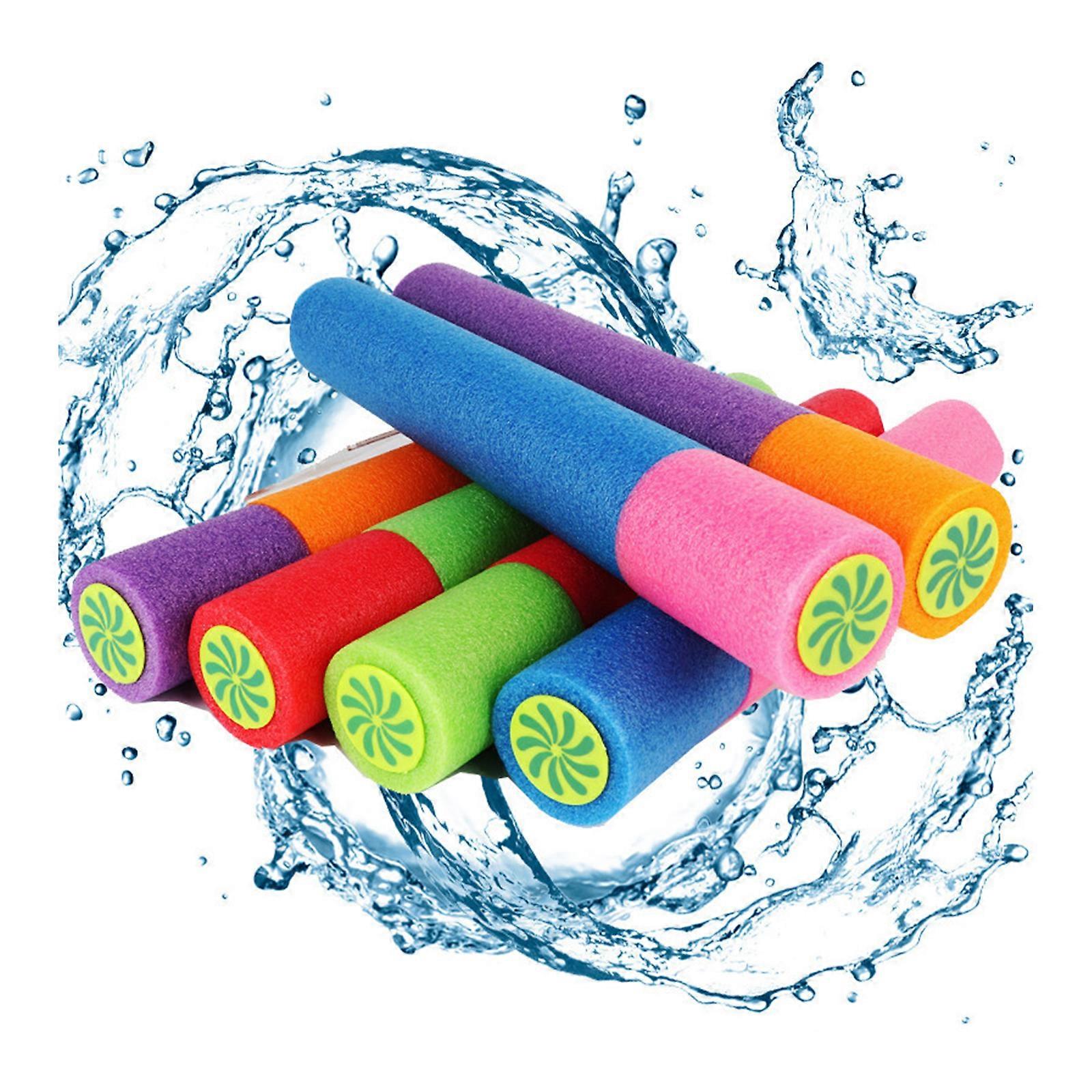 6 Pack Foam Water Guns Pool Toys Set for Summer Fun