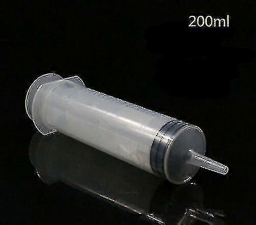 100-200ml Reusable Big Large Plastic Hydroponics Nutrient Measuring Syringe-9-yky