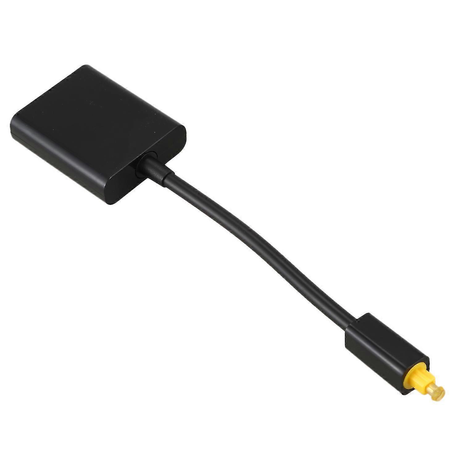 EMK Toslink Digital Optical Audio Splitter 1 in 2 Out Kabel Adapter Fiber Converter voor CD/DVD PS3 X-Box360 Computer Zwart