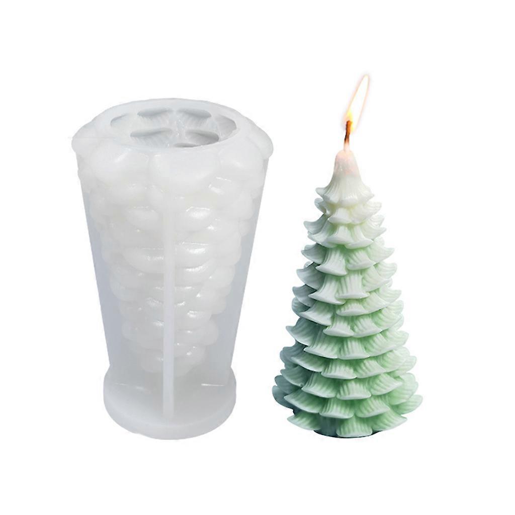 Large Luoye Christmas Tree Shape Silicone Mold for DIY Decoration Making Soap