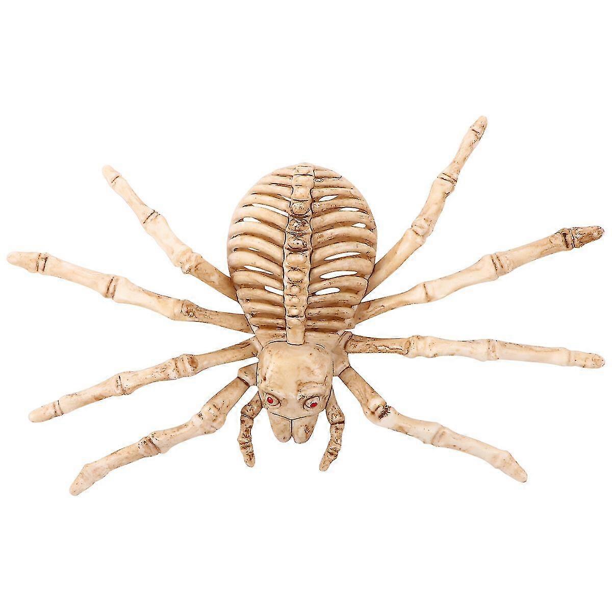1pc Skeleton Spider Bone Scary Skeleton Decor Skeleton Bone Spider (beige)