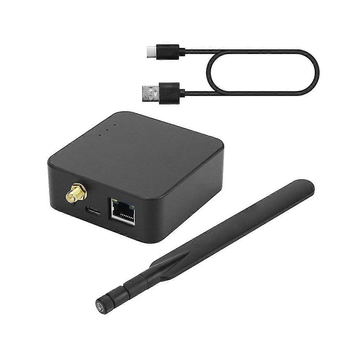 Zigbee 3.0 Coordinator Router With Lan Port Zigbee For Cc2652p Module Zigbee2mqtt Black