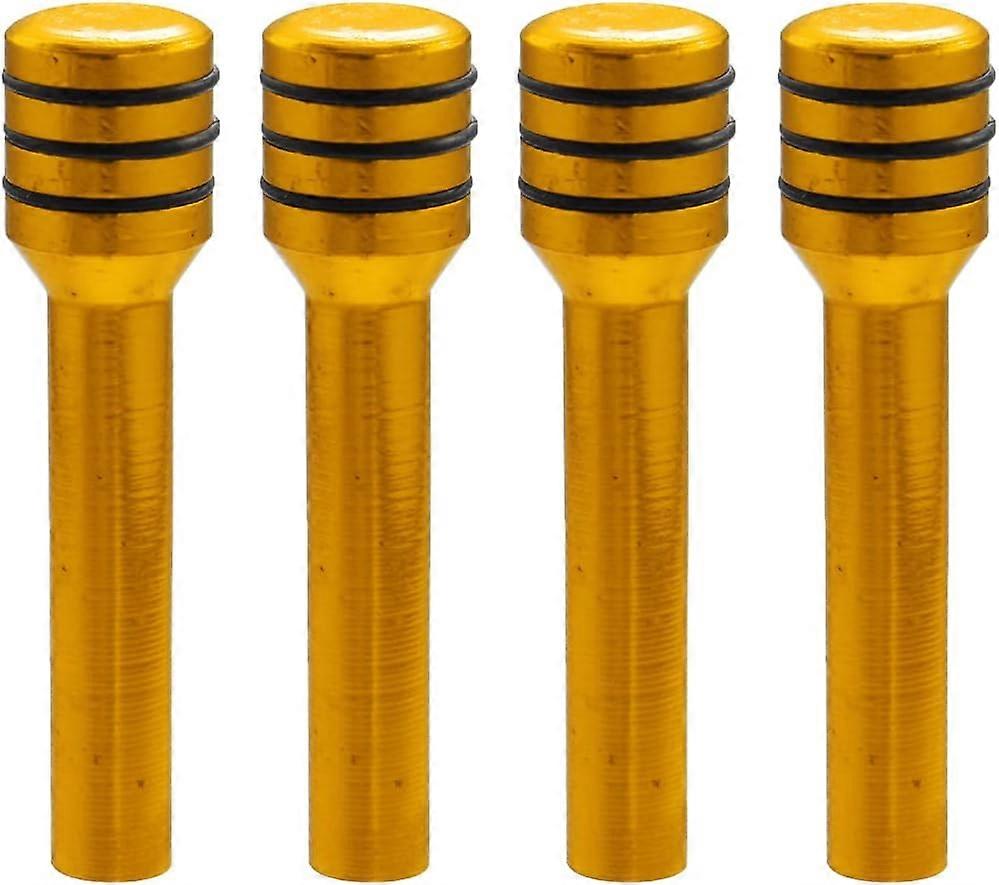 4 قطع مقبض قفل باب السيارة ، مقبض قفل الباب الداخلي من سبائك الألومنيوم ، أصفر