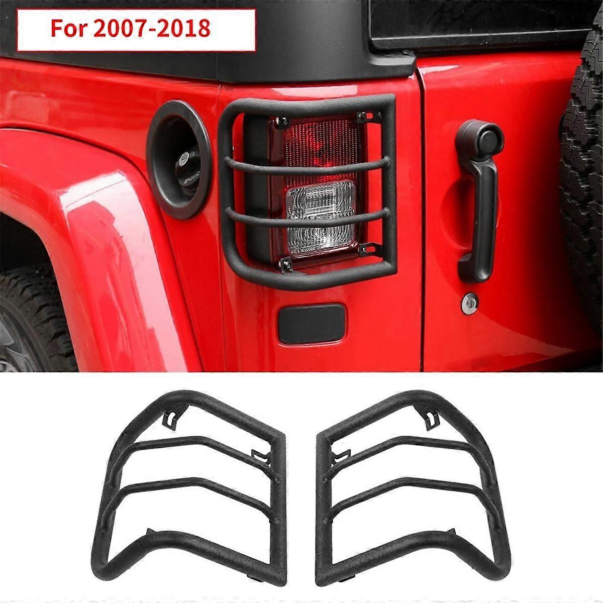 1 Paio L & R Copri Fanale Posteriore Protezioni Fanali Posteriori Coperture Decorative per Wrangler JK 2007-2018 Accessori Decorativi