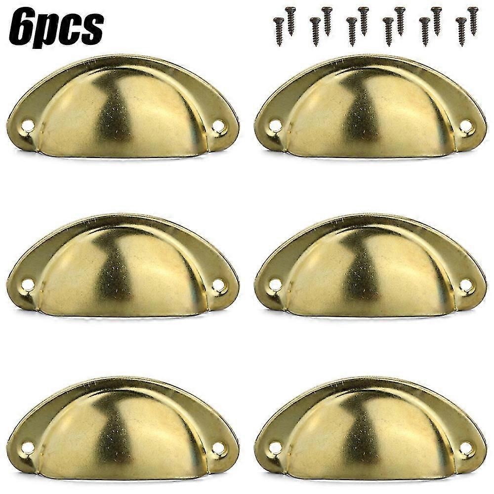 12pcs Cup Handles Shell Pull Kitchen Cupboard Cabinet Door Furniture Drawer Knobs