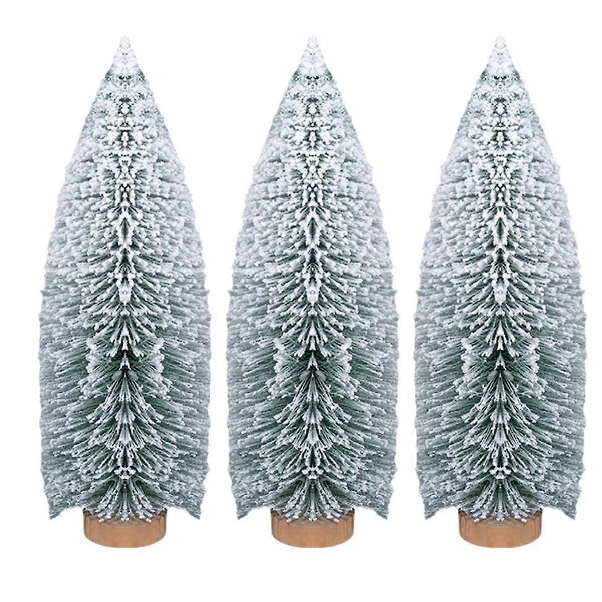 Snowflake Christmas Tree Mini Christmas Tree Ornaments Desktop Decorations Small Christmas Items 25