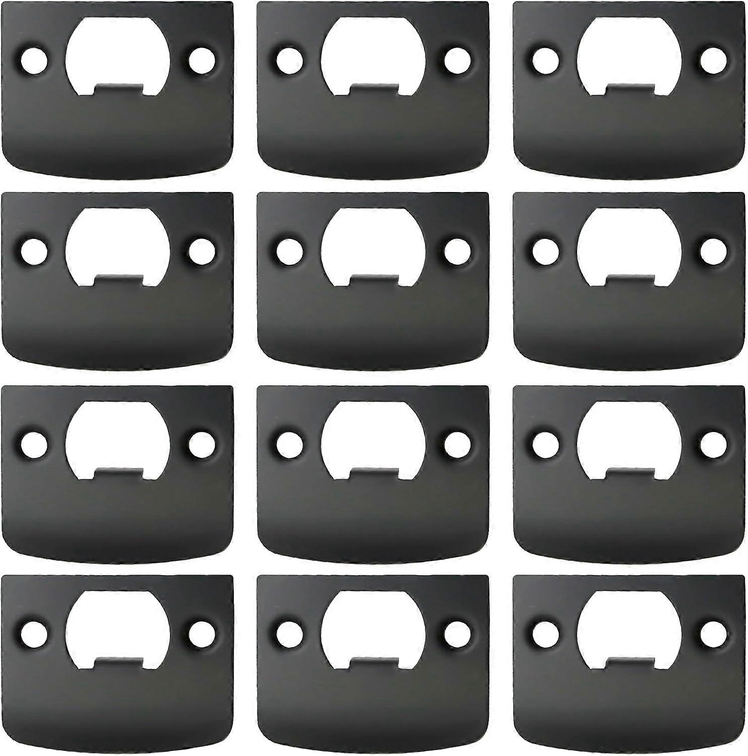 12 PCS Door Strike Plate, Stainless Steel Material, Security Upgrade