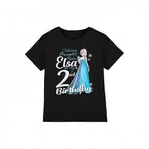 Frozen Childrens/Kids Bright Like Elsa 2nd Birthday T-Shirt