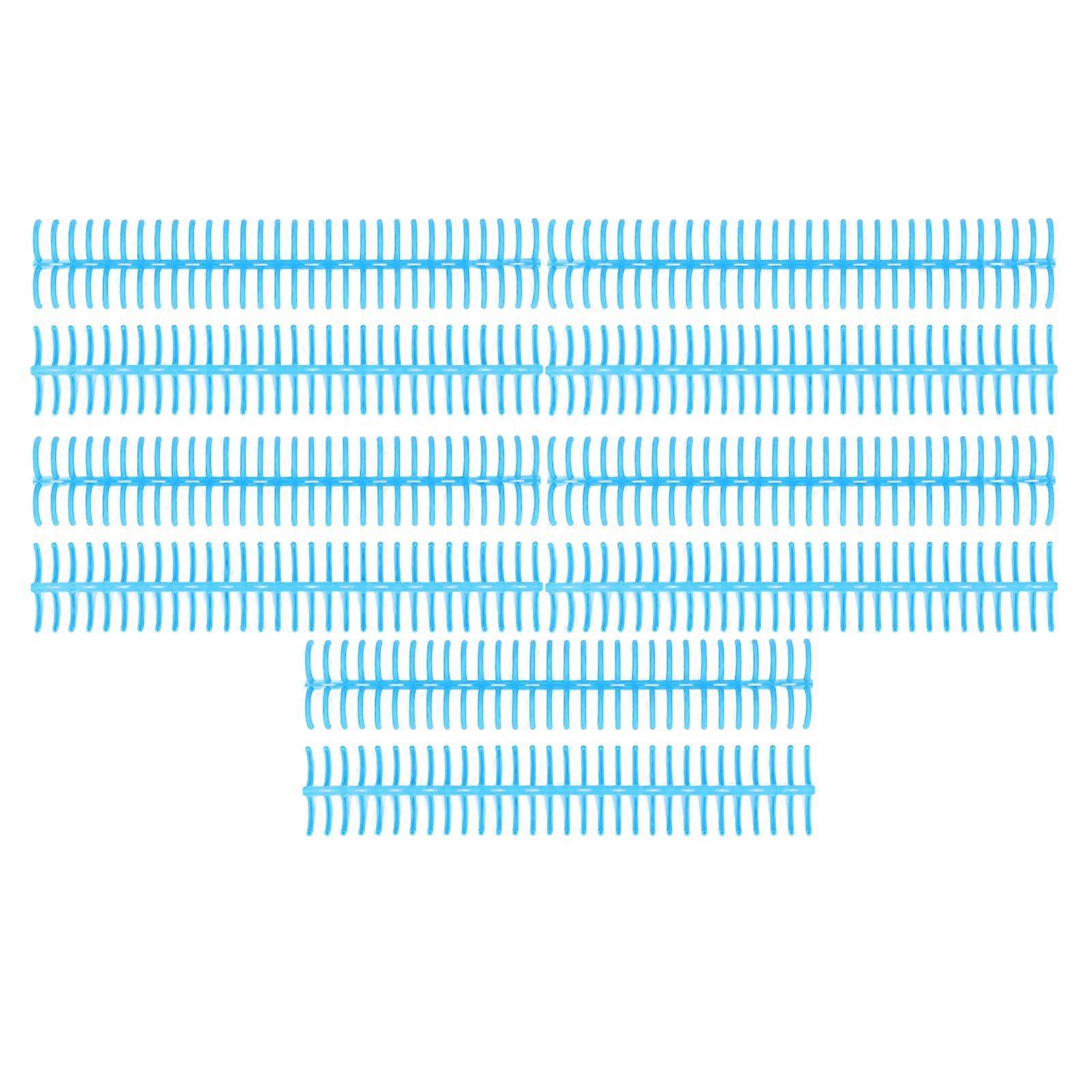 10PCS Plastic Binding Spines 19mm 30 Rings Comb Binder Compatible with A4 B5 A5 Paper Size 150 Sheets Capacity Blue