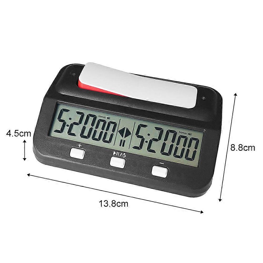 Digital Chess Timer Multi-functional Electronic Count Up Down Chess Clock for Board Games