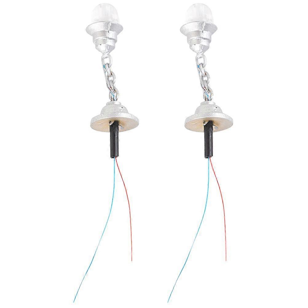 2PCS Miniature Ceiling Lights Ceiling Lamp Props Sand Table Building DIY Material