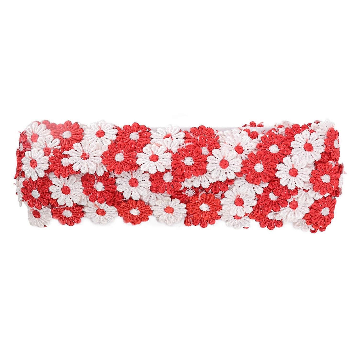 Daisy Flower Lace Trim 15 Yards Exquisite Beautiful Lace Fabric for DIY Crafts Gift Wrapping Wedding