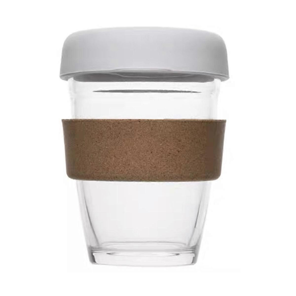 Glass coffee cup - suitable for coffee machine (cork cover)