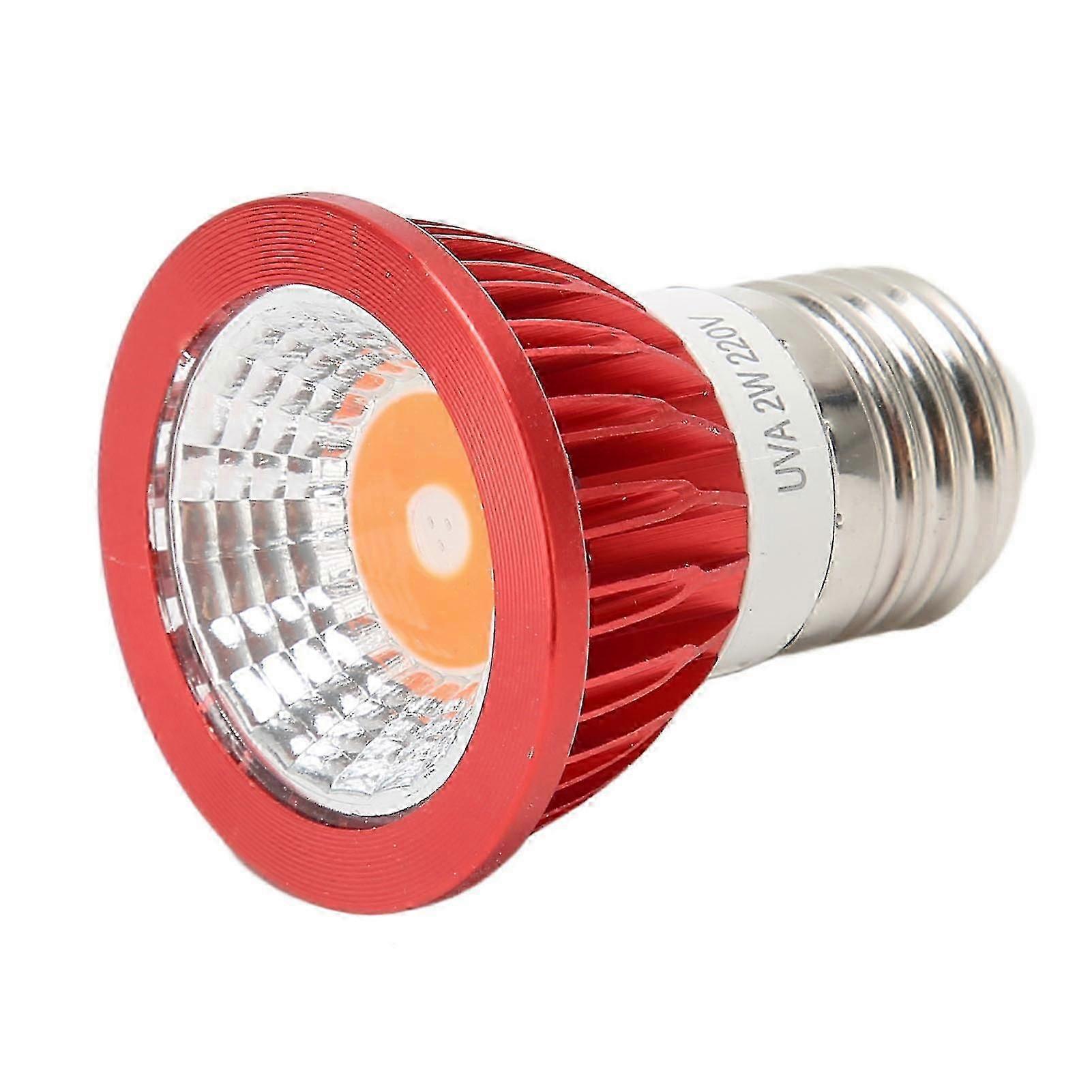2W 220V Reptile Heat Lamp Bulb Infrared Basking Light for Reptiles and Amphibians