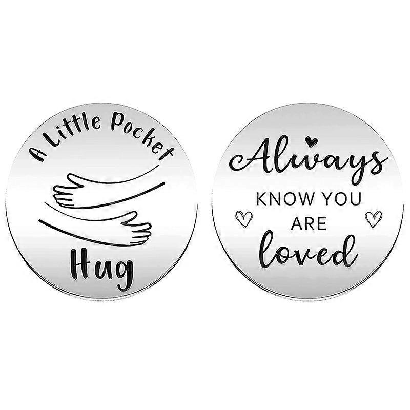 Pocket Hug Token für Ihn Ihr Geburtstagsgeschenk mit Leder Andenken