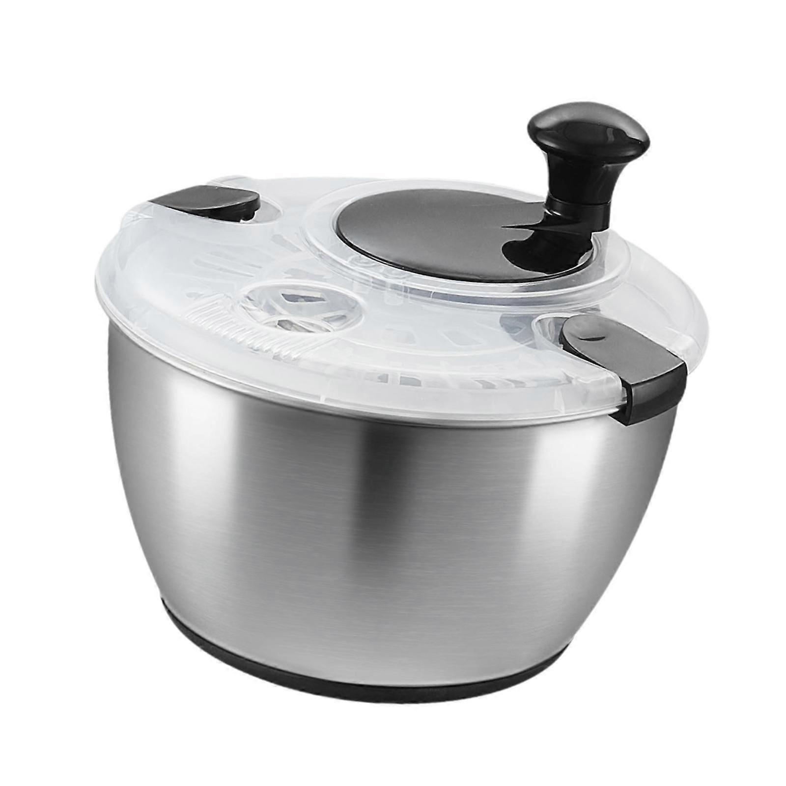 Manual Vegetable Washer and Dryer Press Type for Vegetables Draining Lettuce