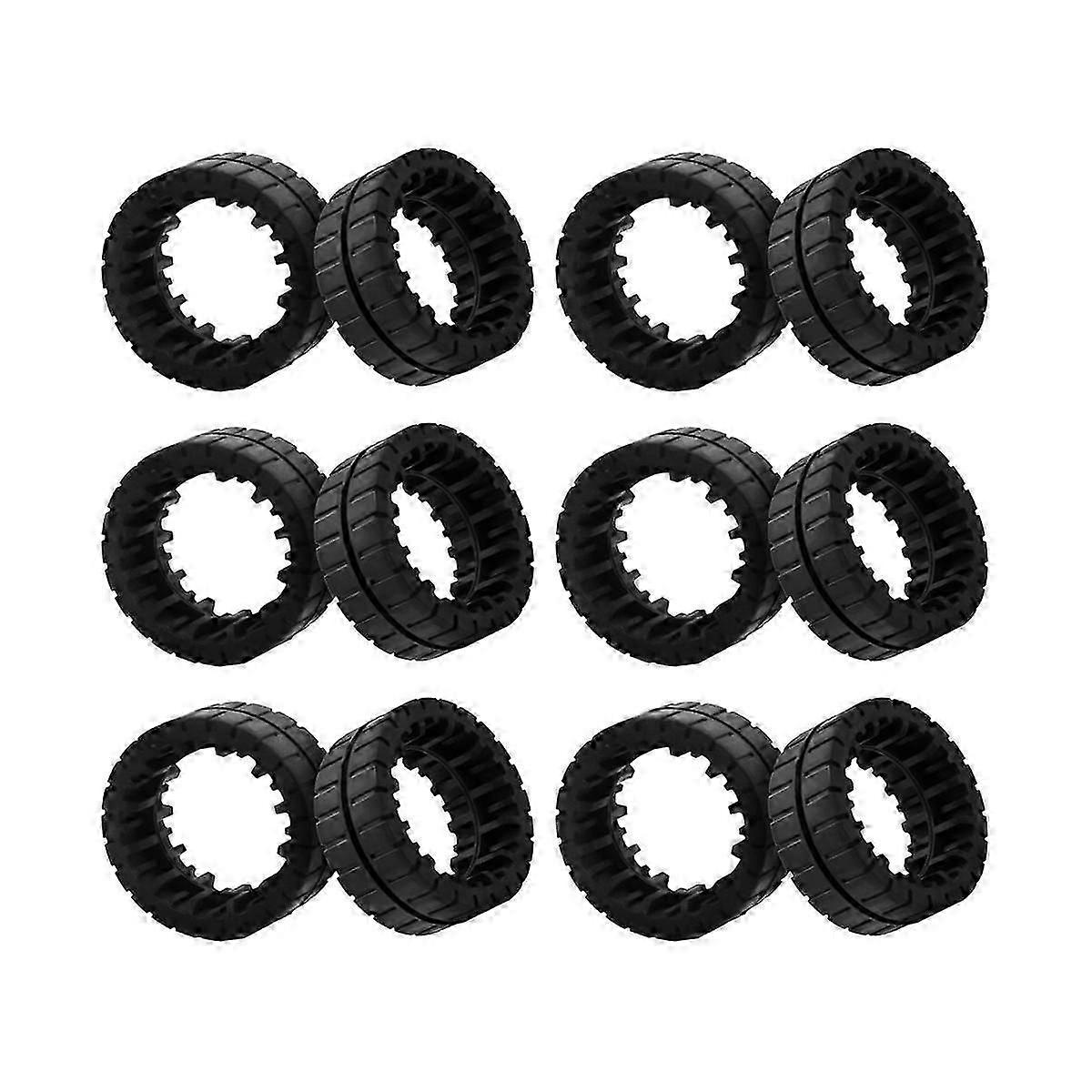 12Pcs Antislip Replacement Wheels Tires for Jet M6 Ultimate Connection Robot Part