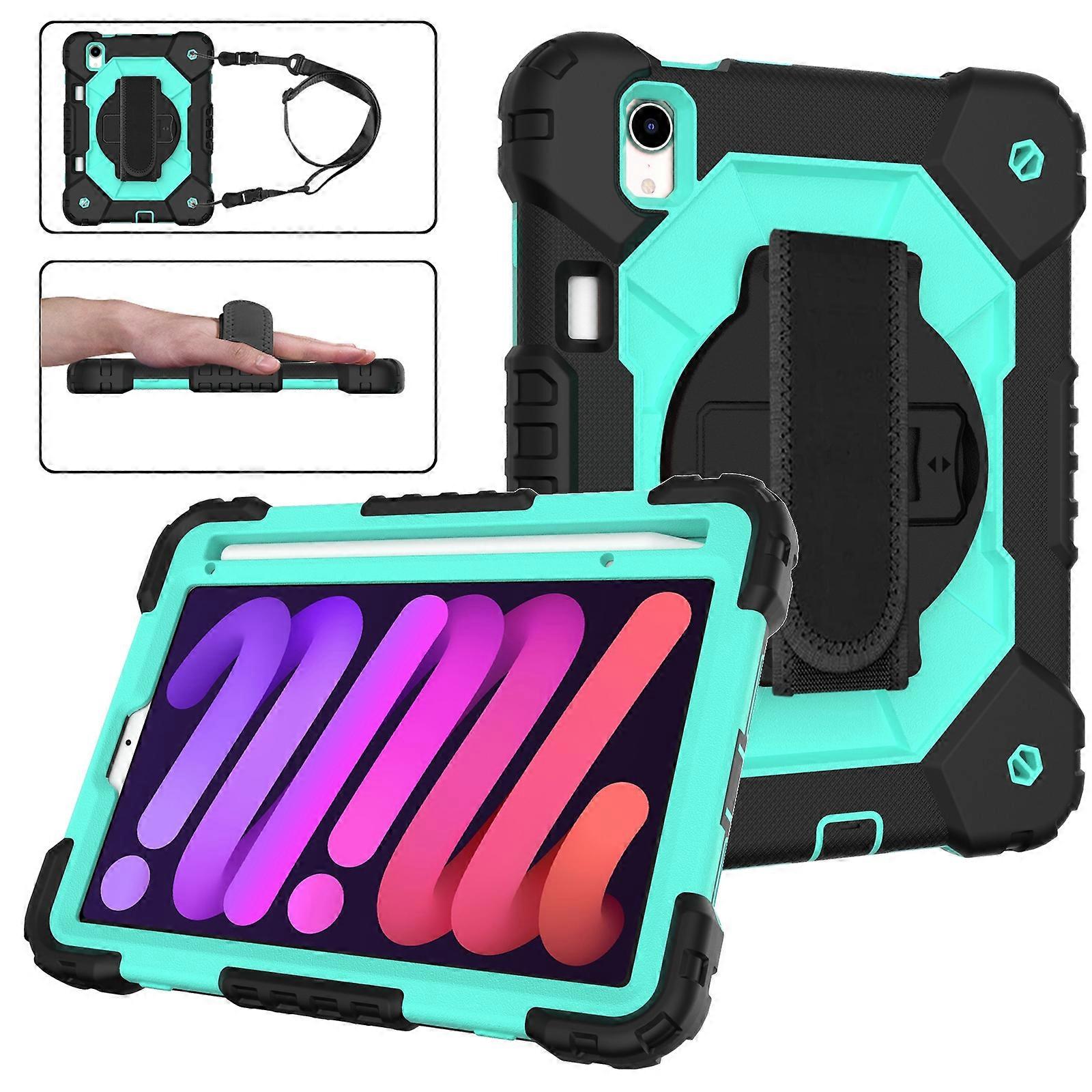 For iPad mini 2024 / mini 6 Contrast Color Robot Silicone + PC Tablet Case For iPad mini 6