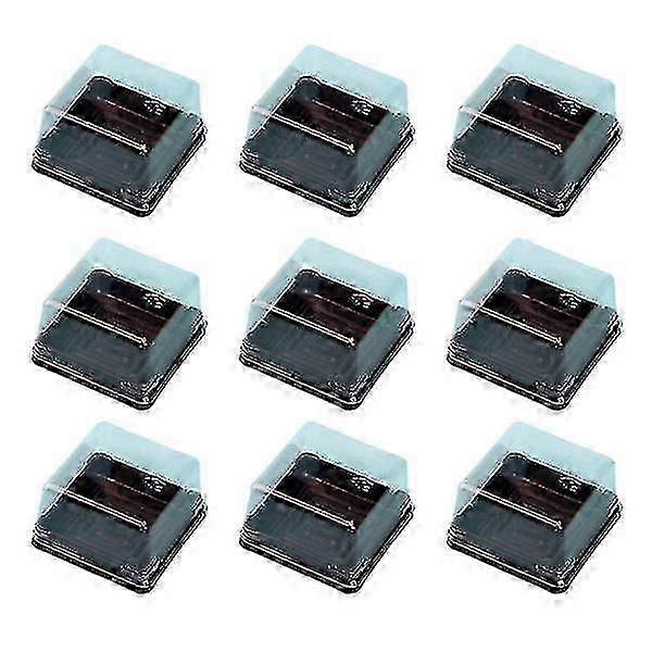 50 Pcs 80g Cake Boxes Plastic Square Moon Cake Tray Boxes Food Gift Packaging Boxes
