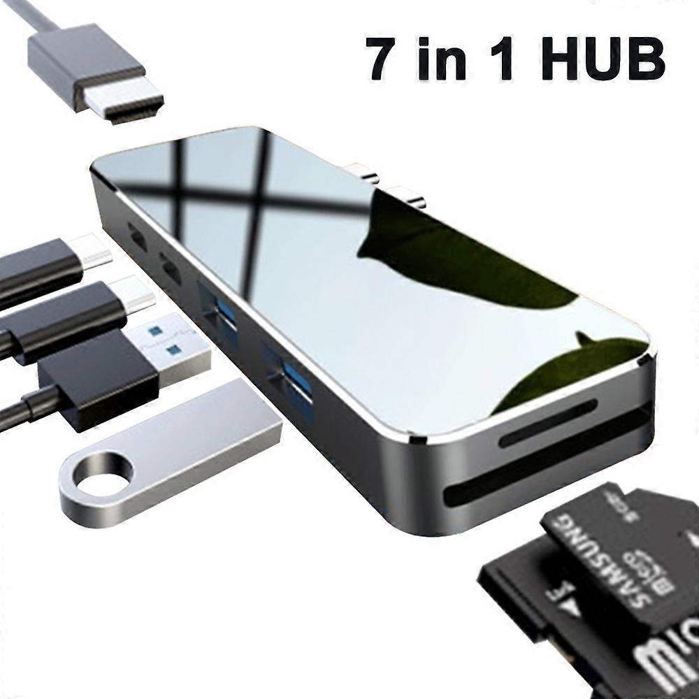 Mac Style 4K HDMI Docking Station for MacBook Pro 2016-2018, Plug and Play Thunderbolt 4