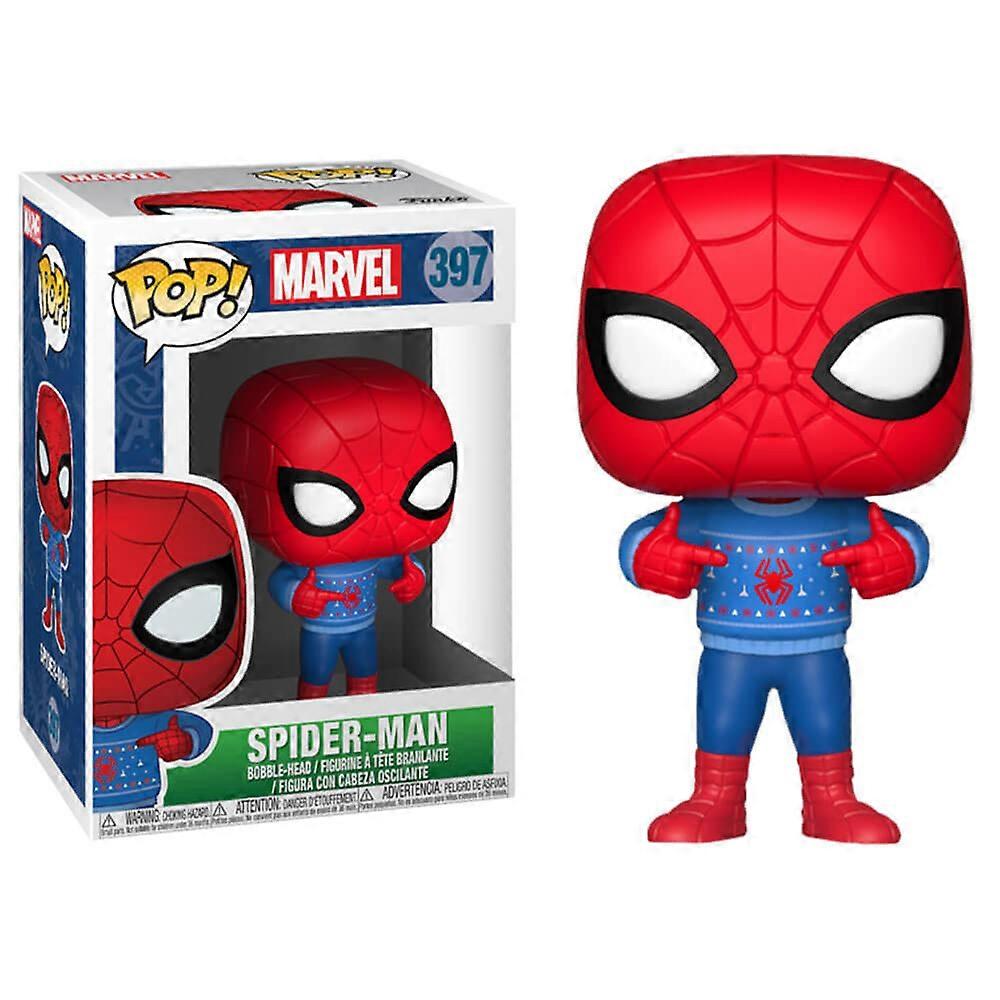 蜘蛛侠 - 穿着丑陋圣诞毛衣的蜘蛛侠 Funko Pop!乙烯基人偶礼物