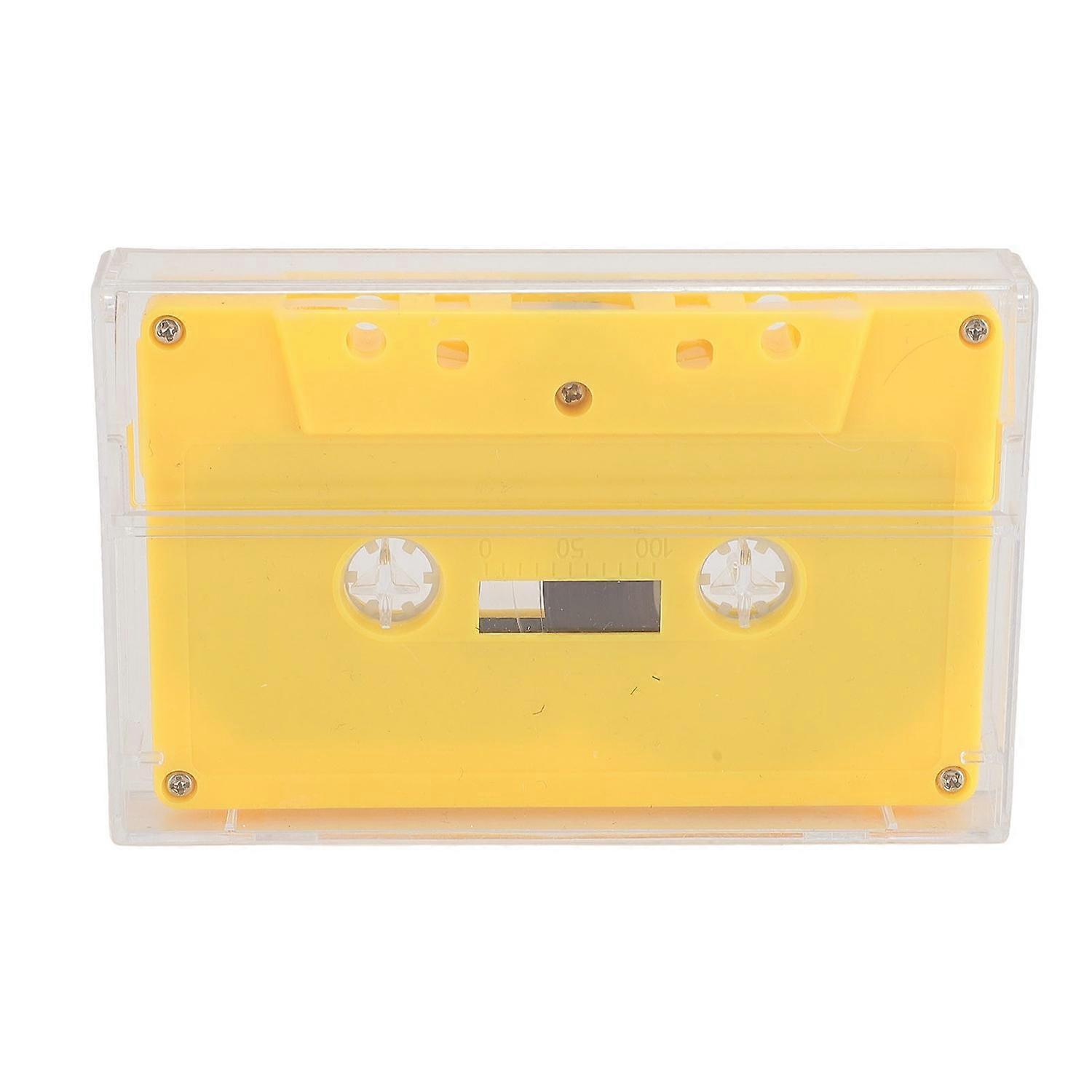 Blank Cassette Tape 45 Minute Premium Sound Empty Cassette Tape with Clear Case for Sound Music Reco