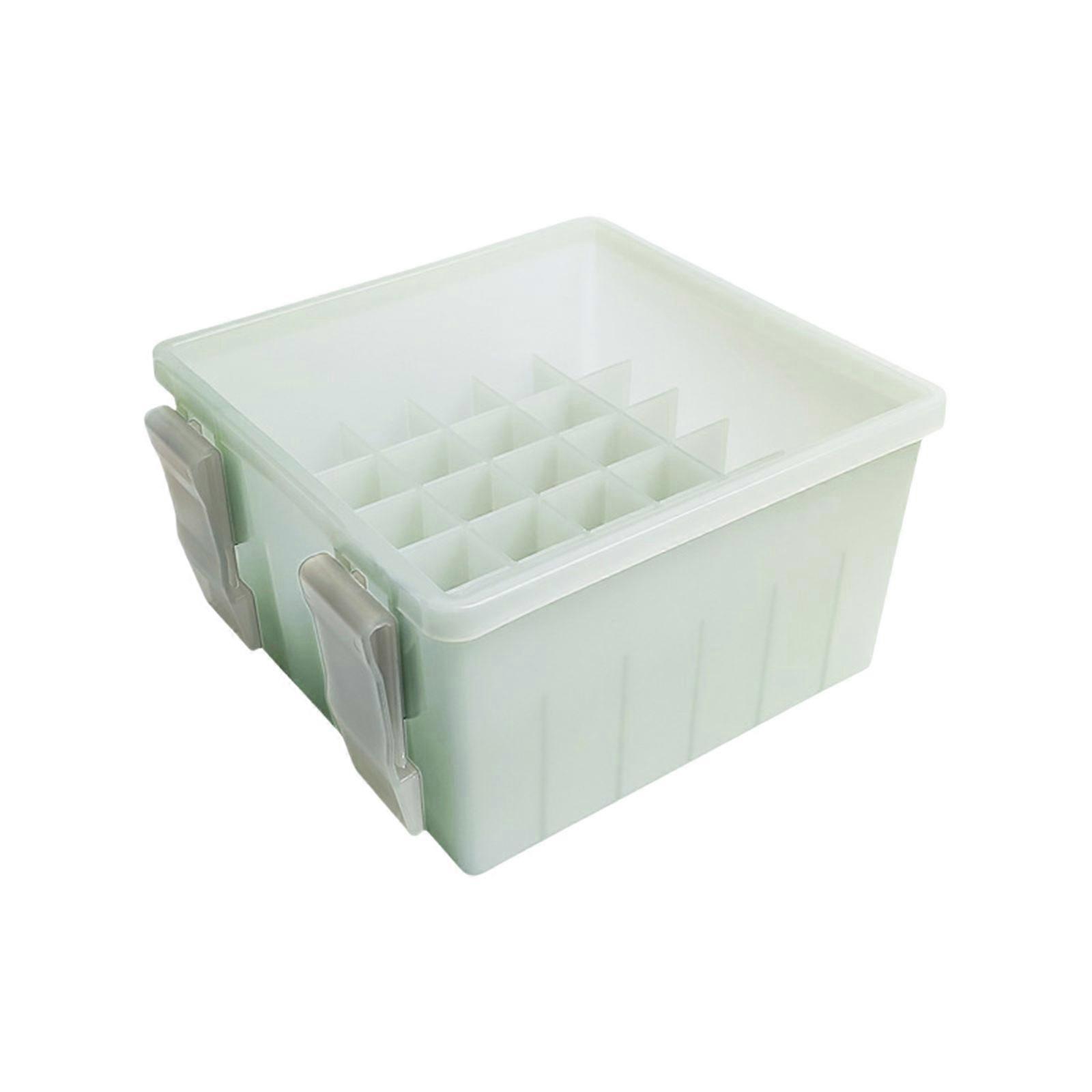 36 Grid Fishing Box Lined Box Webfoot Lures Storage Case Lures Baits Organizers Minnow Squid Jig Hard Baits Container  Light Grey