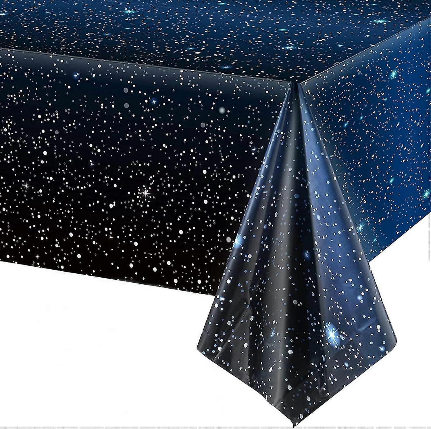 Tablecloth, Birthday, Starry Sky, Rectangular, Plastic