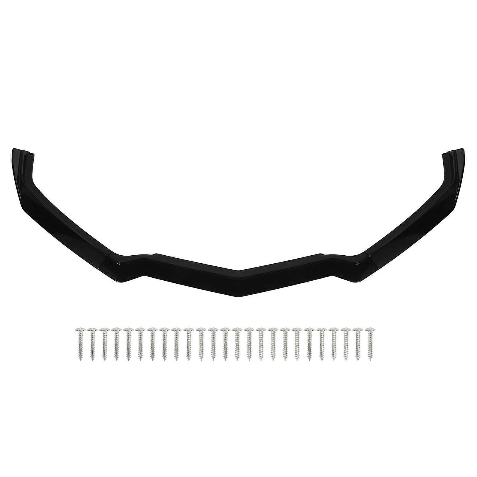 Front Bumper Lip Kit for C8 2020-2024 - Glossy Black 3PC Spoiler Splitter