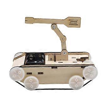 3D Wooden Tank Jigsaw 3D Wooden Assemble Toy for Home School Teaching Aids