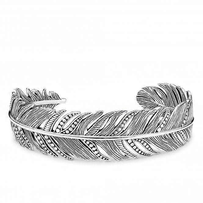 Braccialetto di piume colorate in argento sterling argento AR099-637-21-L17