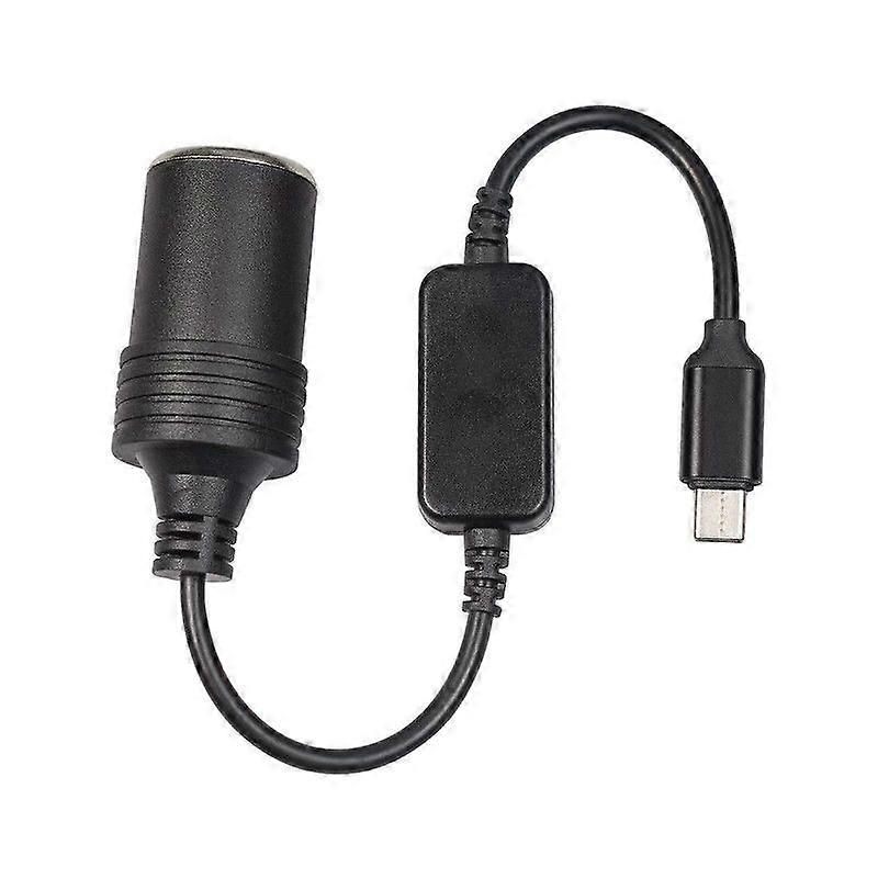 USB C naar sigarettenaansteker adapter Max Output 12V 1A Professional Duurzaam met Booster Chip voor LED Auto Light Strips GPS