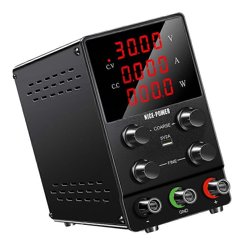 Adjustable 30V 10A Power Supply for Lab Practical Work with USB Interfaces