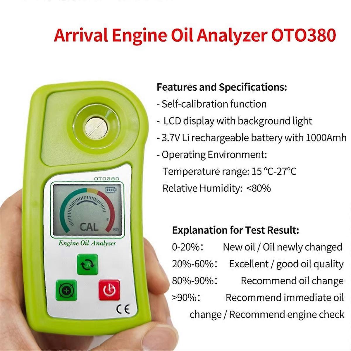 Engine Oil Analyzer Quality Tester Engine Oil Quality Tester OTO380 Automotive Lubrication Oil Analy