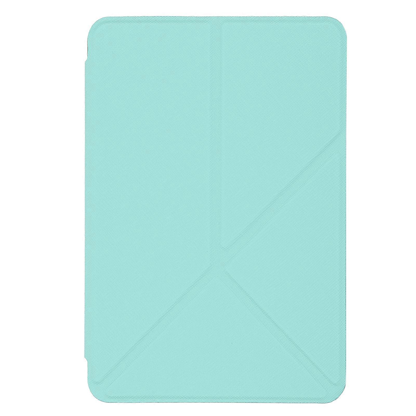 Protective Case 2018 Deformed Lightweight PU Leather Cover for Kindle Paperwhite4 Ebook(Cyan )