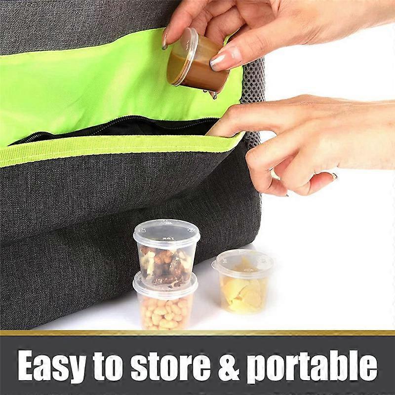 100 Pieces Small Plastic Containers with Lids