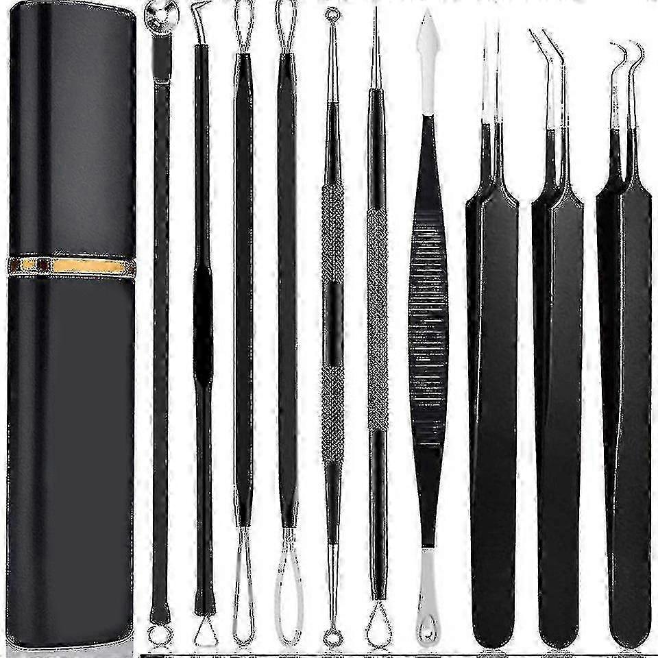 10pcs Head Remover Needles Tool Kit for Acne Extraction, Blemish Squeeze Pimple Extractor, Stainless Steel