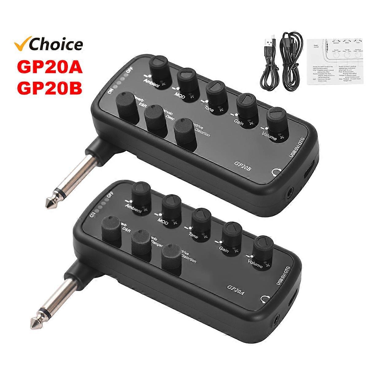 Portable Headphone Amplifier for Electric Bass Musical Instrument