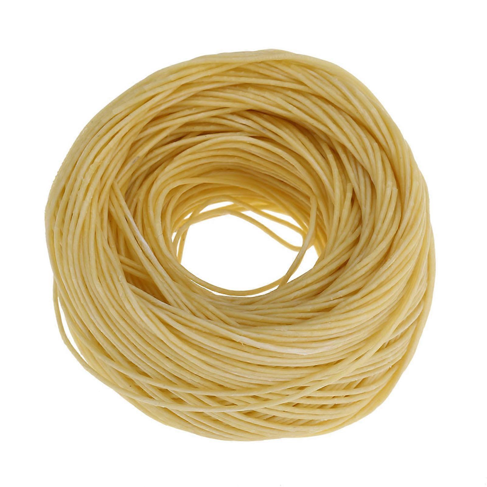 61m Organic Hemp Candle Wick with Pure Beeswax for DIY Oil Lamp