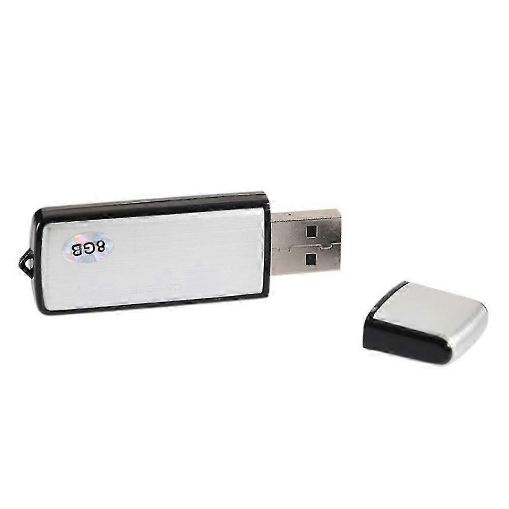 8GB Voice Activated Mini Voice Recorder, USB Flash Drive Recorder for Lectures, Meetings hwy