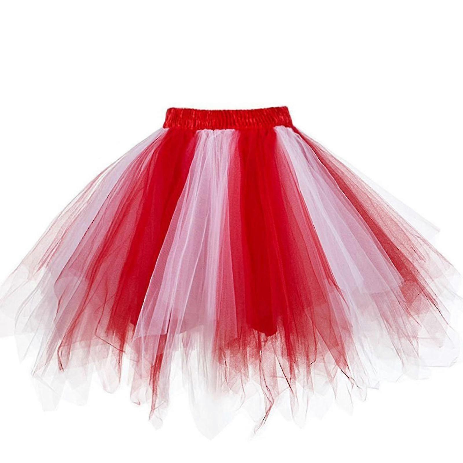 Jupe en tulle à taille élastique Jupe tutu en maille pour femmes Danse et performance