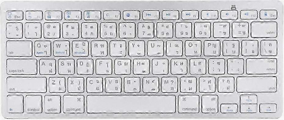 Multi Functional Ultra Slim Wireless Keyboard, Thin Floating Design for Thai Language