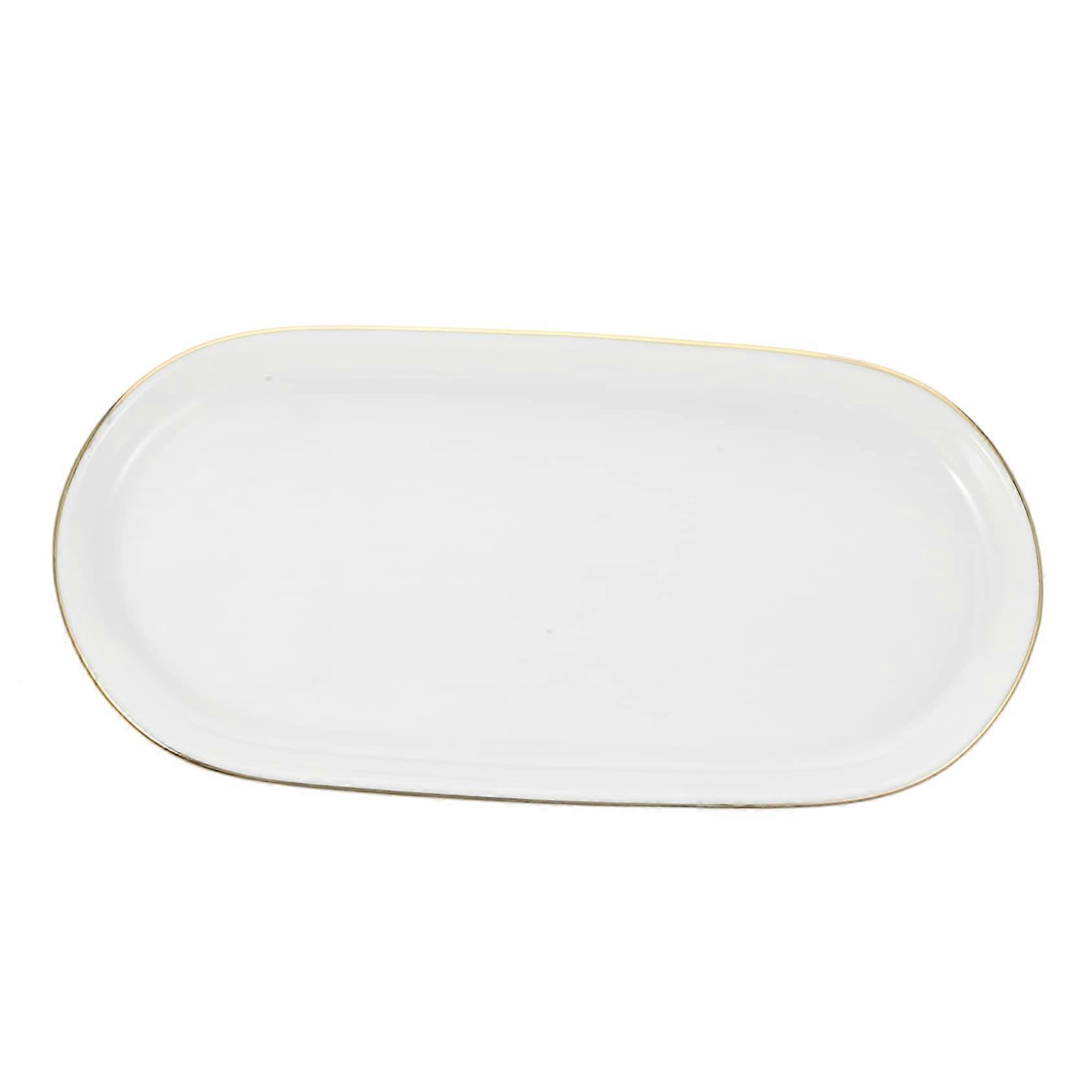 Banyo Tezgahı İçin Şık Kesimli Seramik Saklama Tepsisi