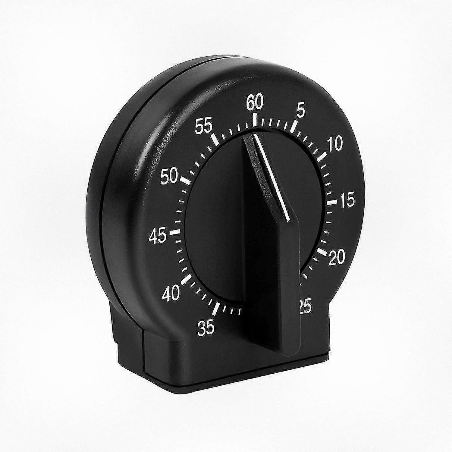60 Minute Mechanical Kitchen Timer with Clear Display and Simple Operation (Black)